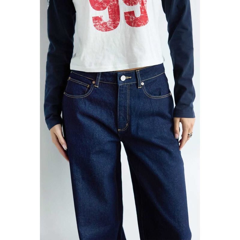 Abrand 95 Mid Baggy Rinse Recycled Jeans image number 2